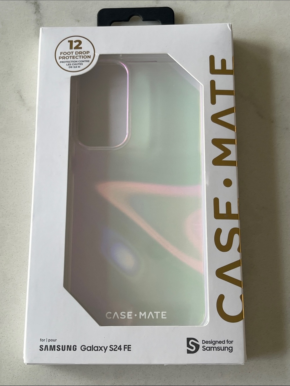 case-mate Iridescent Pink and Green Phone Case for Samsung Galaxy S24 FE